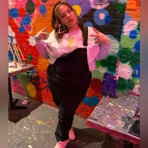 Black overalls, size 18w women (jumpsuit)